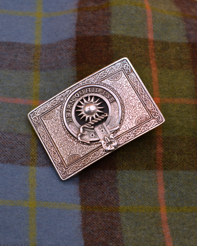 Clan Crested Pewter Buckle - Macleod of Lewis