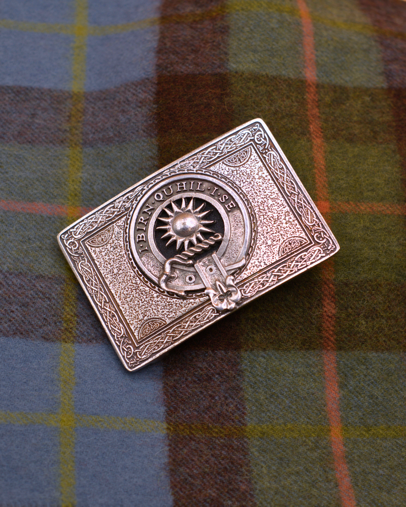 Clan Crested Pewter Buckle - Macleod of Lewis