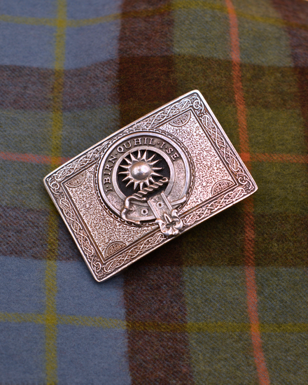 Clan Crested Pewter Buckle - Macleod of Lewis