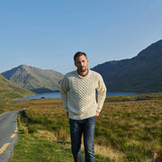 Mens Merino Wool Crew Neck Sweater by Aran Mills - 5 Colours