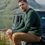 Men's Merino Wool Roll Neck Jumper by Aran Mills - 2 Colours