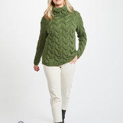 Women's Supersoft Merino Wool Chunky Cable Sweater by Aran Mills - 5 Colours