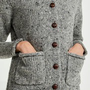 Ladies Donegal Tweed Wool Cardigan by Aran Mills - 2 Colours