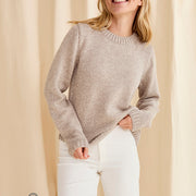Ladies 100% Supersoft Merino Wool Crew Neck Sweater by Aran Mills