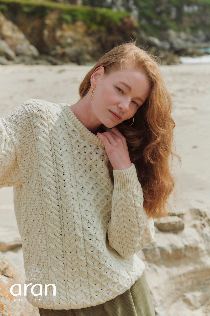 Unisex Merino Wool Crew Neck Sweater by Aran Mills - 5 Colours