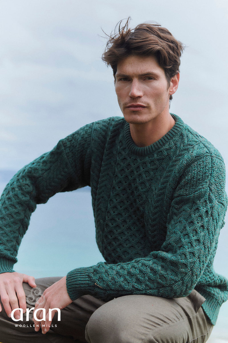 Unisex Merino Wool Crew Neck Sweater by Aran Mills - 5 Colours