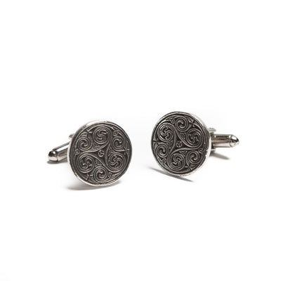 Round Swirl Cufflinks