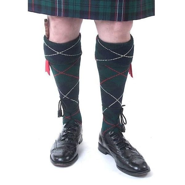 Luxury Kilt Hose - Clansman Full Argyle - National Scott