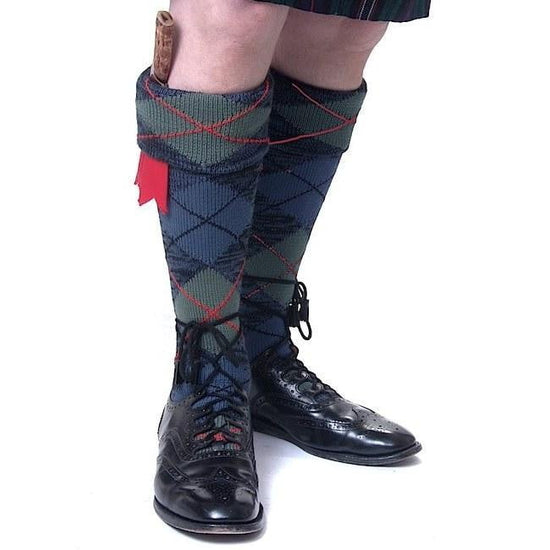 Luxury Kilt Hose - Clansman Full Argyle - Ancient Scott