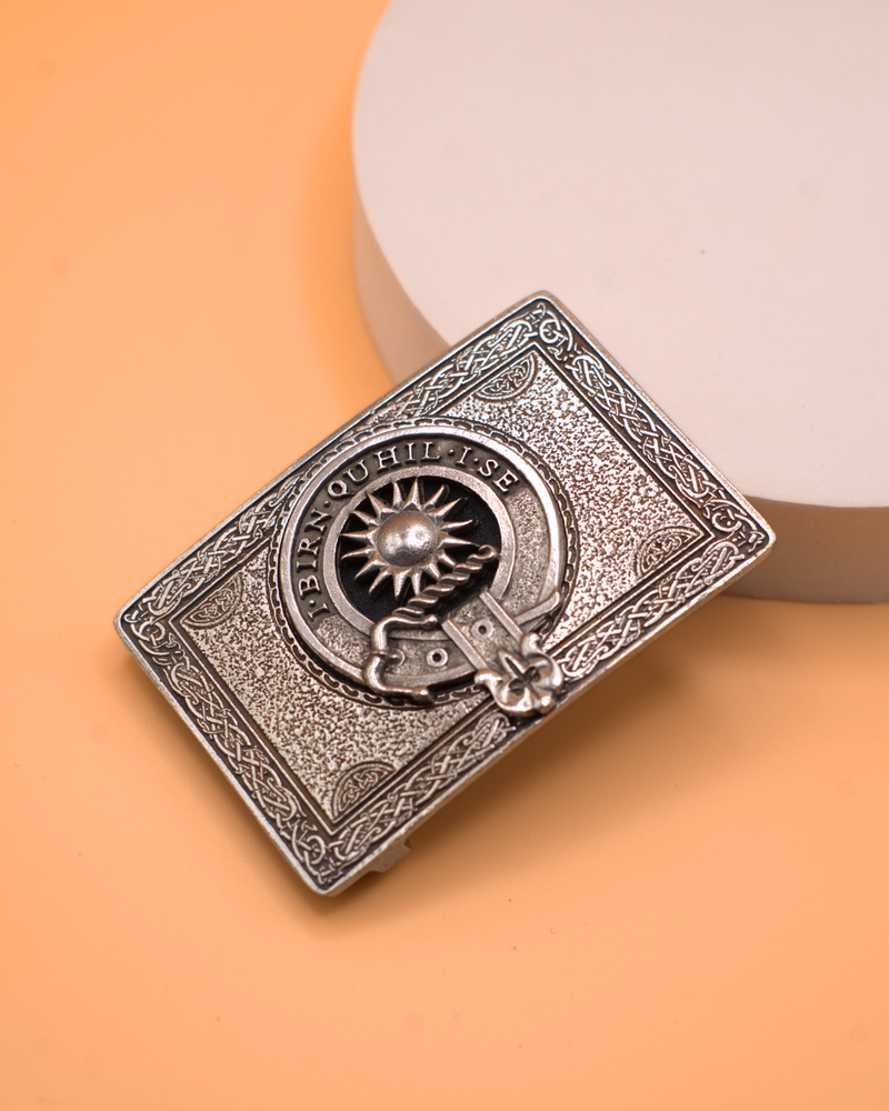 Clan Crested Pewter Buckle - Macleod of Lewis