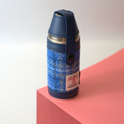 8oz Harris Tweed Hunting Flask and 4 Cups