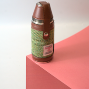8oz Harris Tweed Hunting Flask and 4 Cups