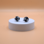 Harris Tweed Cufflinks - Black and White Dogtooth