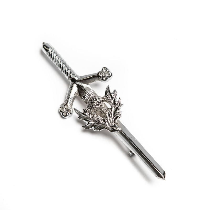 Claymore Thistle Kilt Pin