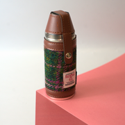 8oz Harris Tweed Hunting Flask and 4 Cups
