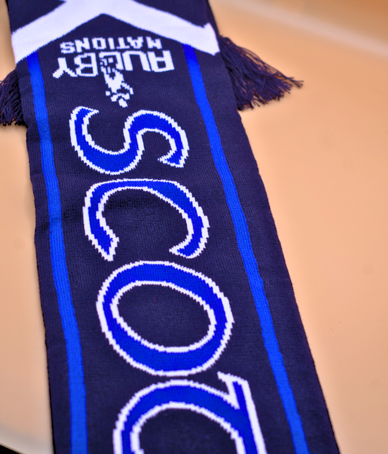 Scotland Scarf – Football and Rugby Fan Scarf with Thistle