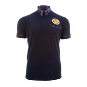 Men's Navy with tartan collar Scotland Football Top