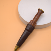 18th Century Clansman Sgian Dubh Hunting Style - Brown Leather