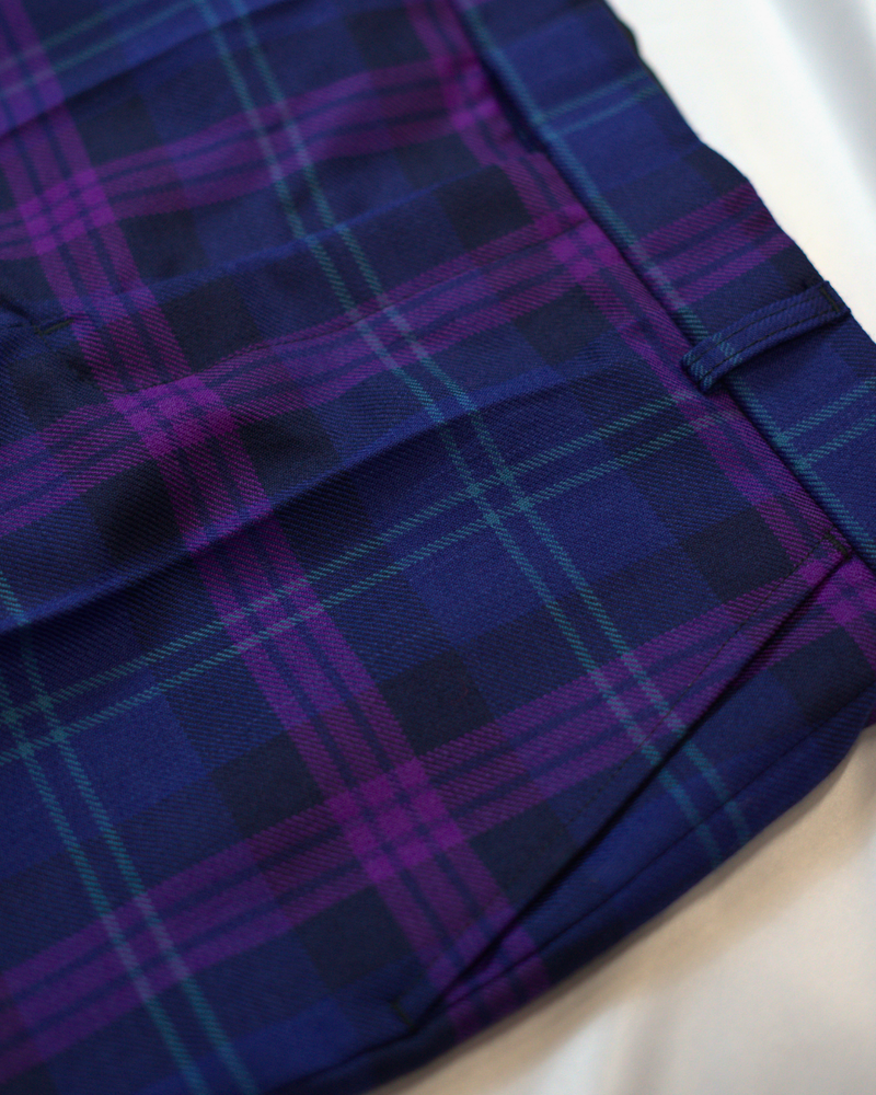 Scottish Made Clearance MTM Wool Tartan Trousers : Heritage of Scotland - Waist 34''/ Inseam Length 32''