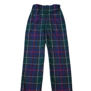 Scottish Made Clearance MTM Wool Tartan Trousers : Leslie Green Modern- Waist 29''/ Inseam Length 32''