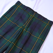 Scottish Made Clearance MTM Wool Tartan Trousers : Johnstone Modern- Waist 33''/ Inseam Length 30''