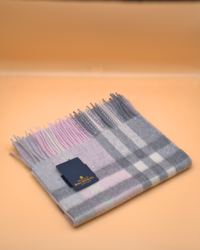 100% Cashmere Tartan Scarf by Balmoral