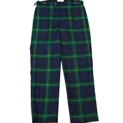 Scottish Made Clearance MTM Wool Tartan Trousers : Gordon Modern - Waist 33''/ Inseam Length 32'' with fishtail back