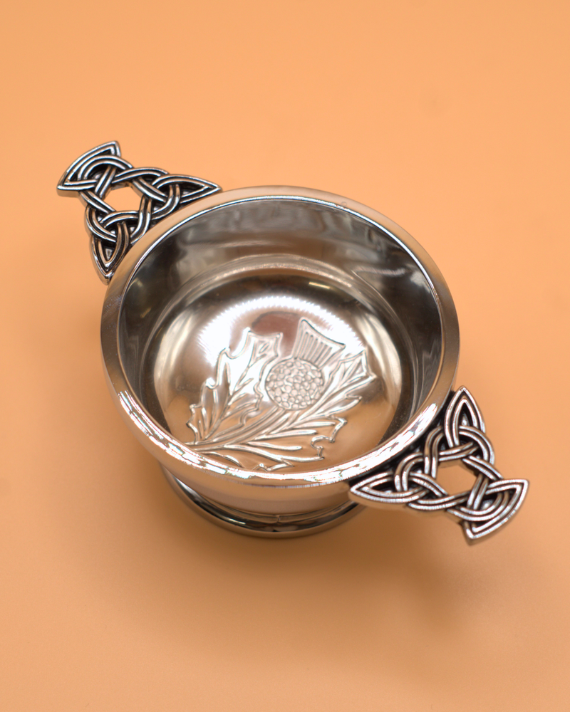3'' Quaich Bowl - Thistle Design