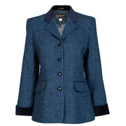 Women's Harris Tweed Jacket - Maggie - Blue Fleck - Autumn/Winter 2023