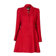 Women's Harris Tweed Coat - Zoe - Red Twill - Autumn/Winter 2023