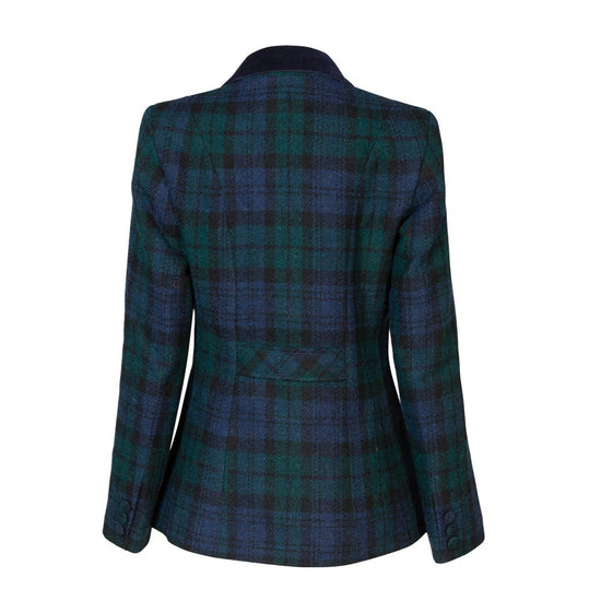 Women's Harris Tweed Jacket - Sandy - Black Watch