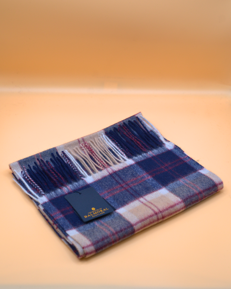 100% Cashmere Tartan Scarf by Balmoral