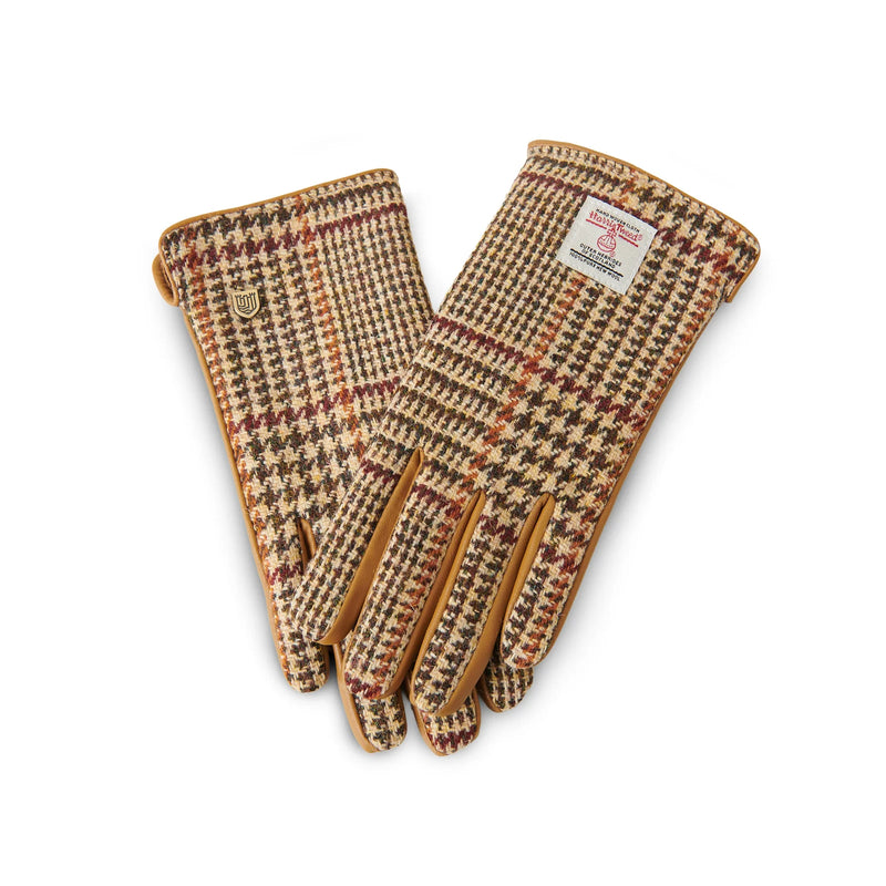 Islander® Ladies Harris Tweed and Leather Gloves