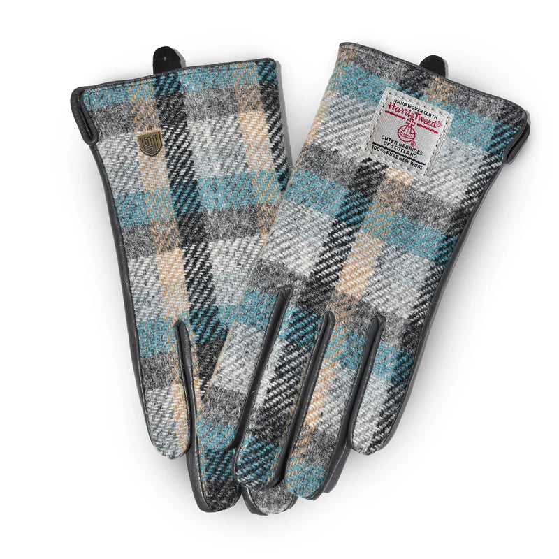 Islander® Ladies Harris Tweed and Leather Gloves