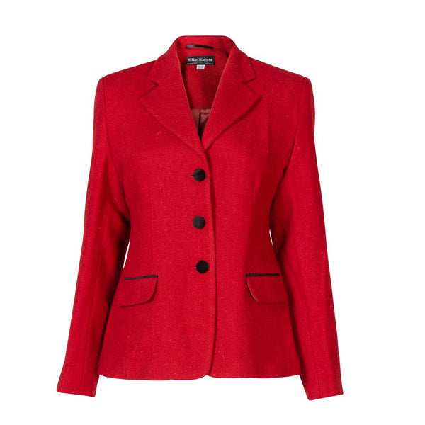 Women's Harris Tweed Jacket - Melanie - Red Twill (Size 8 remaining)