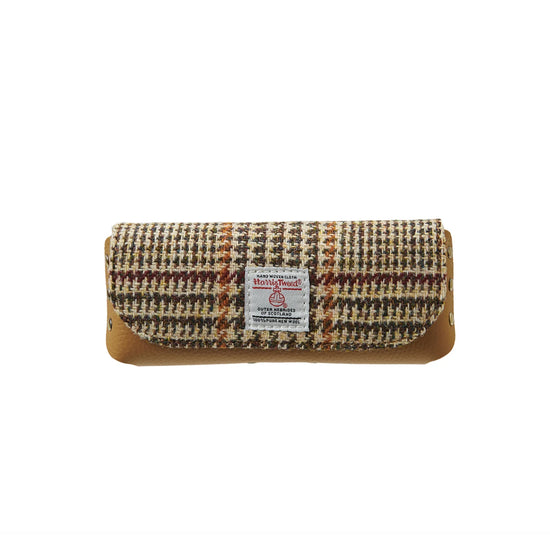 Islander® Leather Glasses Case with Harris Tweed®