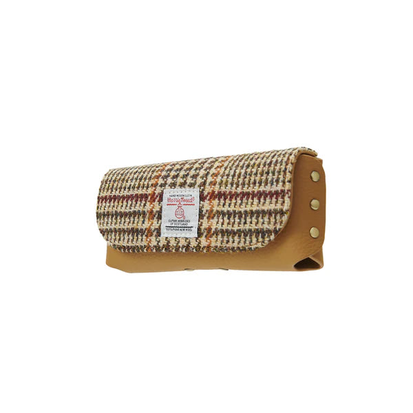 Islander® Leather Glasses Case with Harris Tweed®
