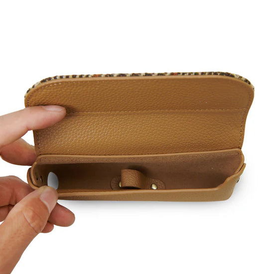 Islander® Leather Glasses Case with Harris Tweed®