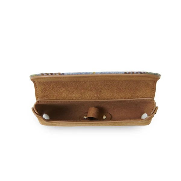 Islander® Leather Glasses Case with Harris Tweed®