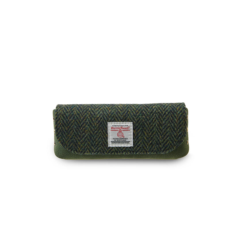 Islander® Leather Glasses Case with Harris Tweed®
