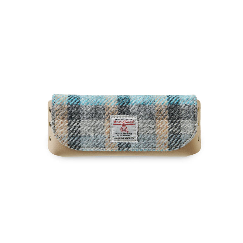 Islander® Leather Glasses Case with Harris Tweed®