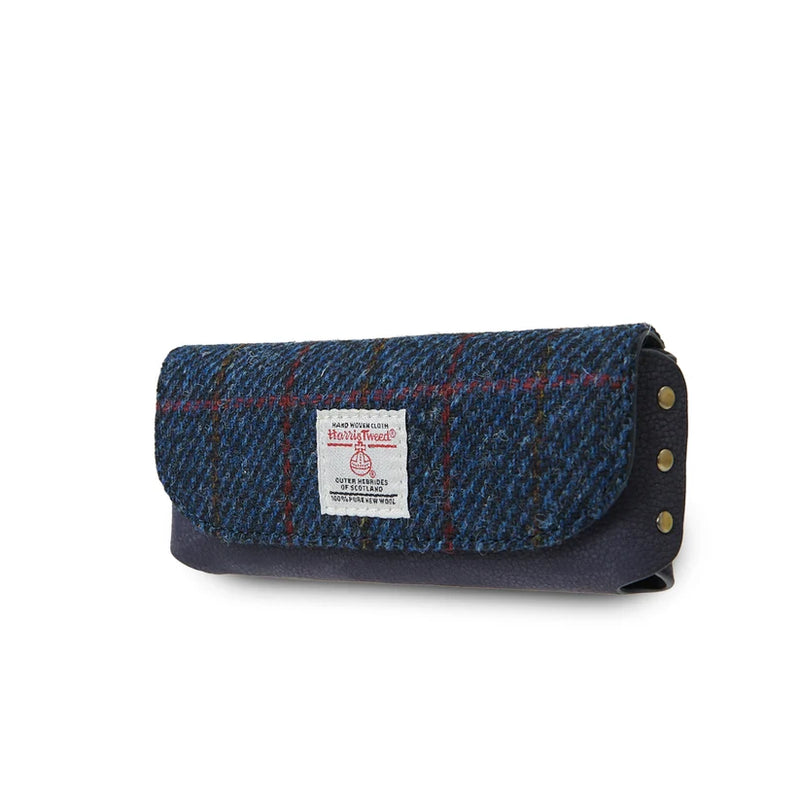 Islander® Leather Glasses Case with Harris Tweed®