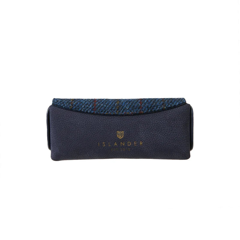 Islander® Leather Glasses Case with Harris Tweed®