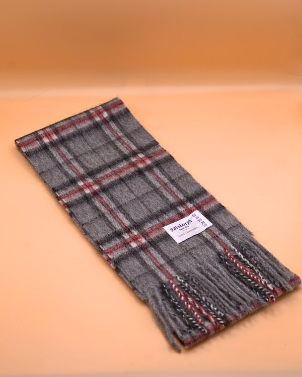 100% Lambswool Mini Tartan Scarf - 11 Colours