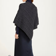 Women's Merino Wool Poncho by Aran Mills