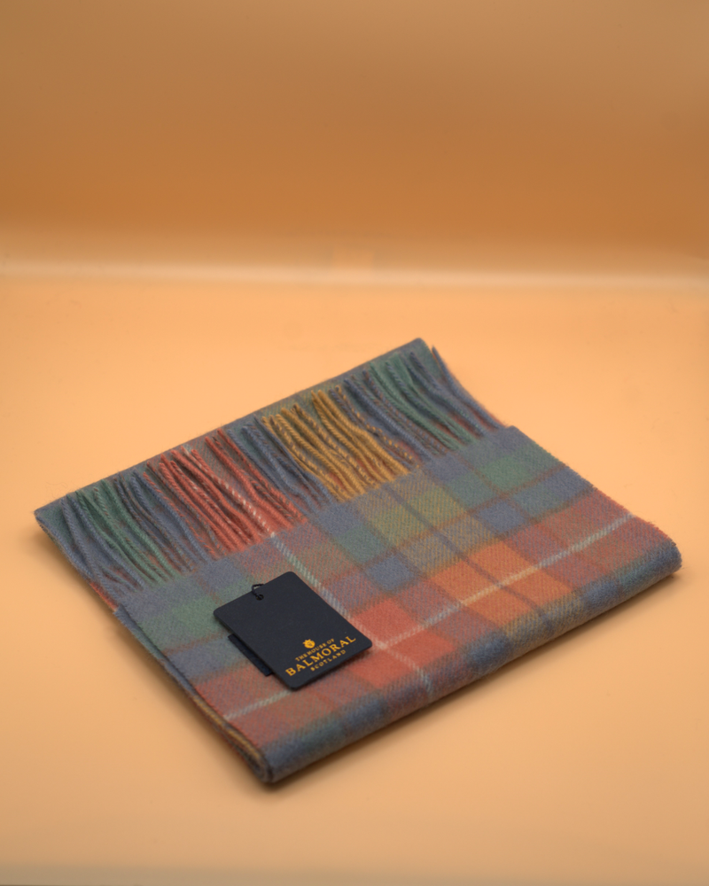 100% Cashmere Tartan Scarf by Balmoral