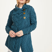 Women's 3 Button Long Supersoft Merino Wool Cardigan by Aran Mills