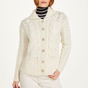 Women's Supersoft Merino Wool Six Button Cardigan by Aran Mills - 7 Colours