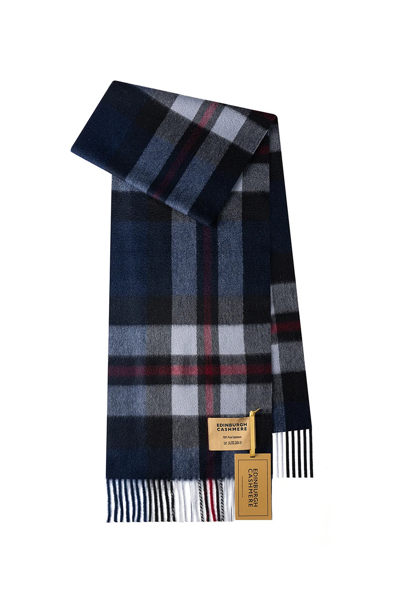 100% Cashmere Tartan Scarf by Edinburgh Cashmere (Unisex)