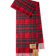 100% Cashmere Tartan Scarf by Edinburgh Cashmere (Unisex)